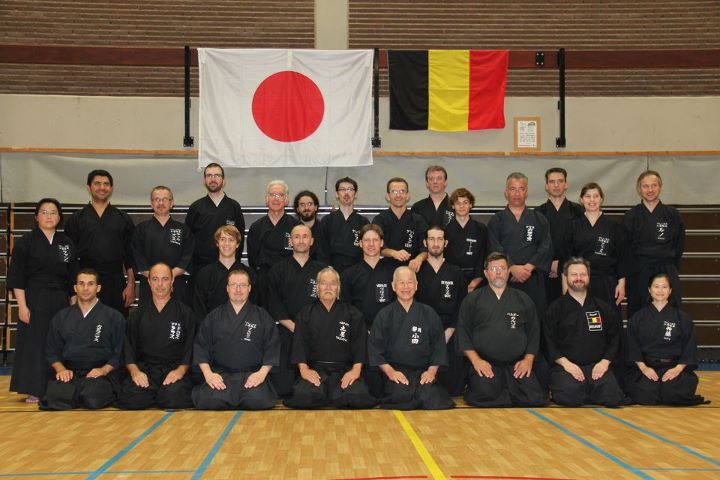 Oda Katsuo sensei students - Muso Jikiden Eishin Ryu Group - Brussels / Gent / Athens